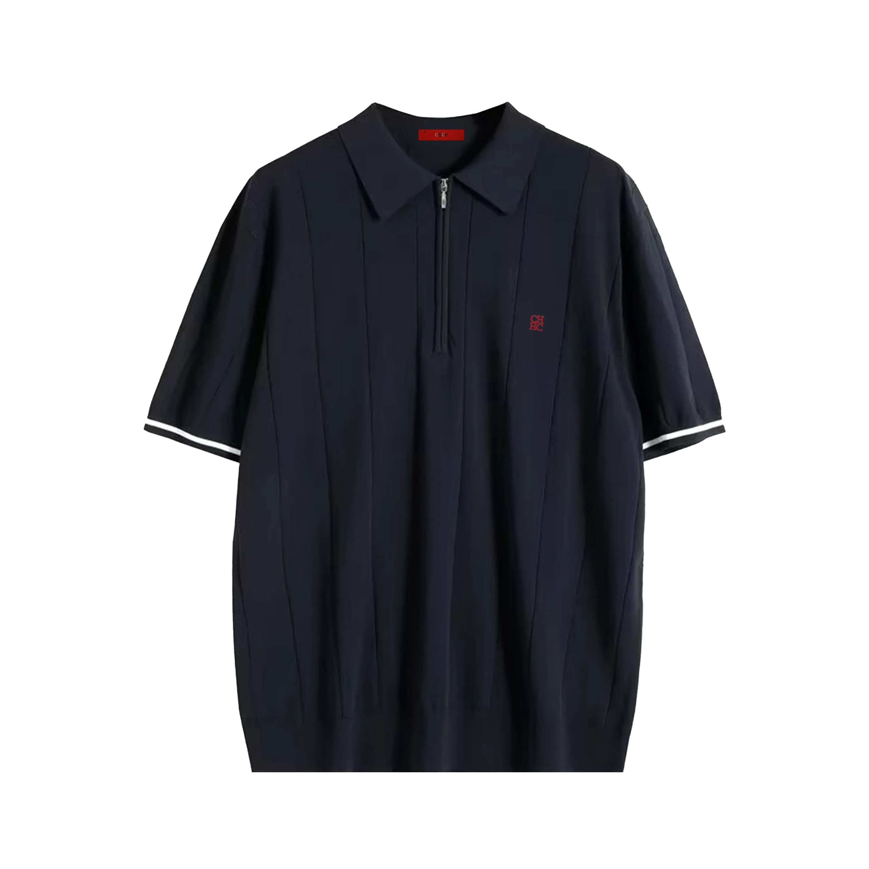CHCH 2024 nouveau Polo d'été en tricot côtelé pour hommes respirant et frais marque qualité hommes p