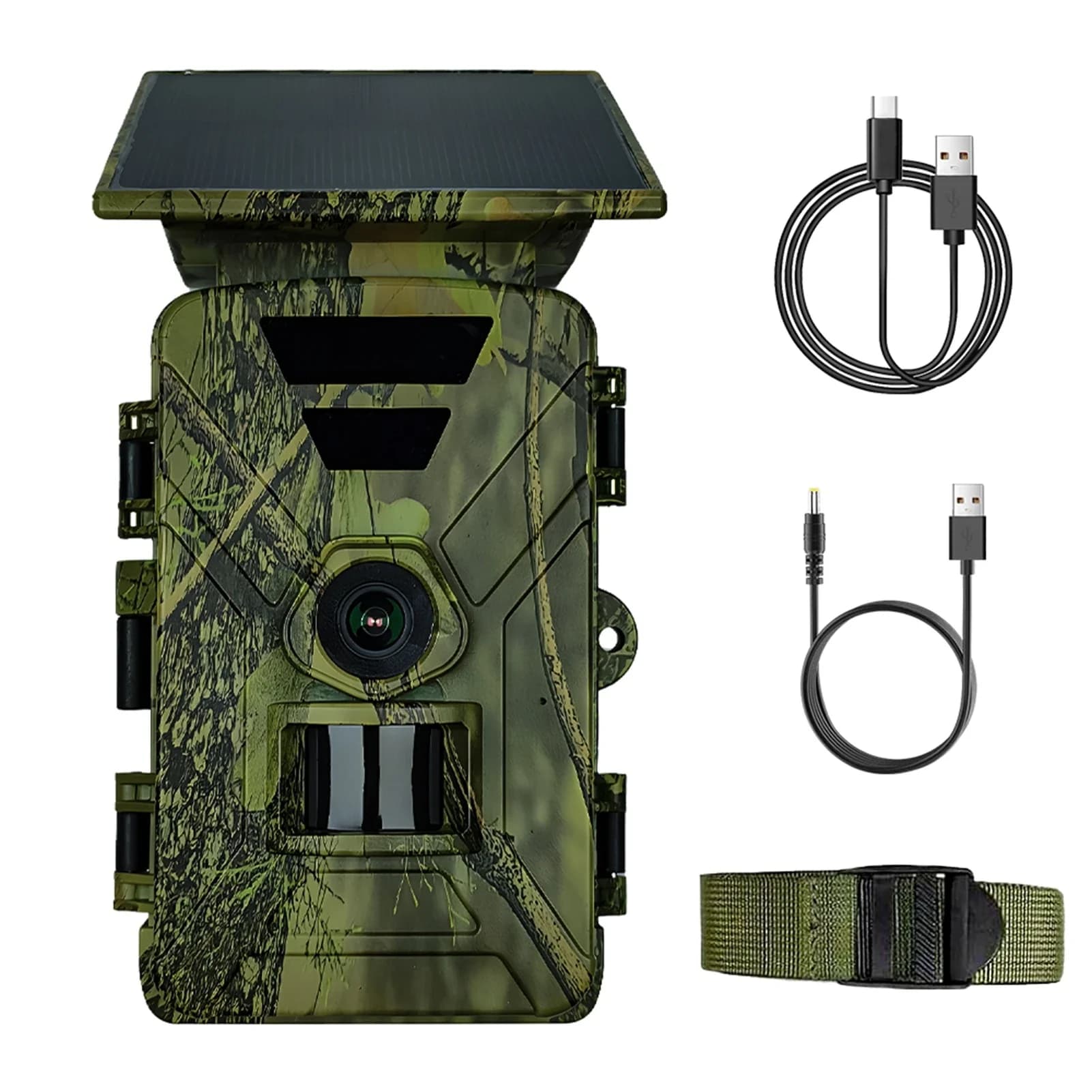 Caméra de chasse WiFi caméra de traînée solaire 8K 60MP WiFi caméra de chasse à la faune IP66 étanch