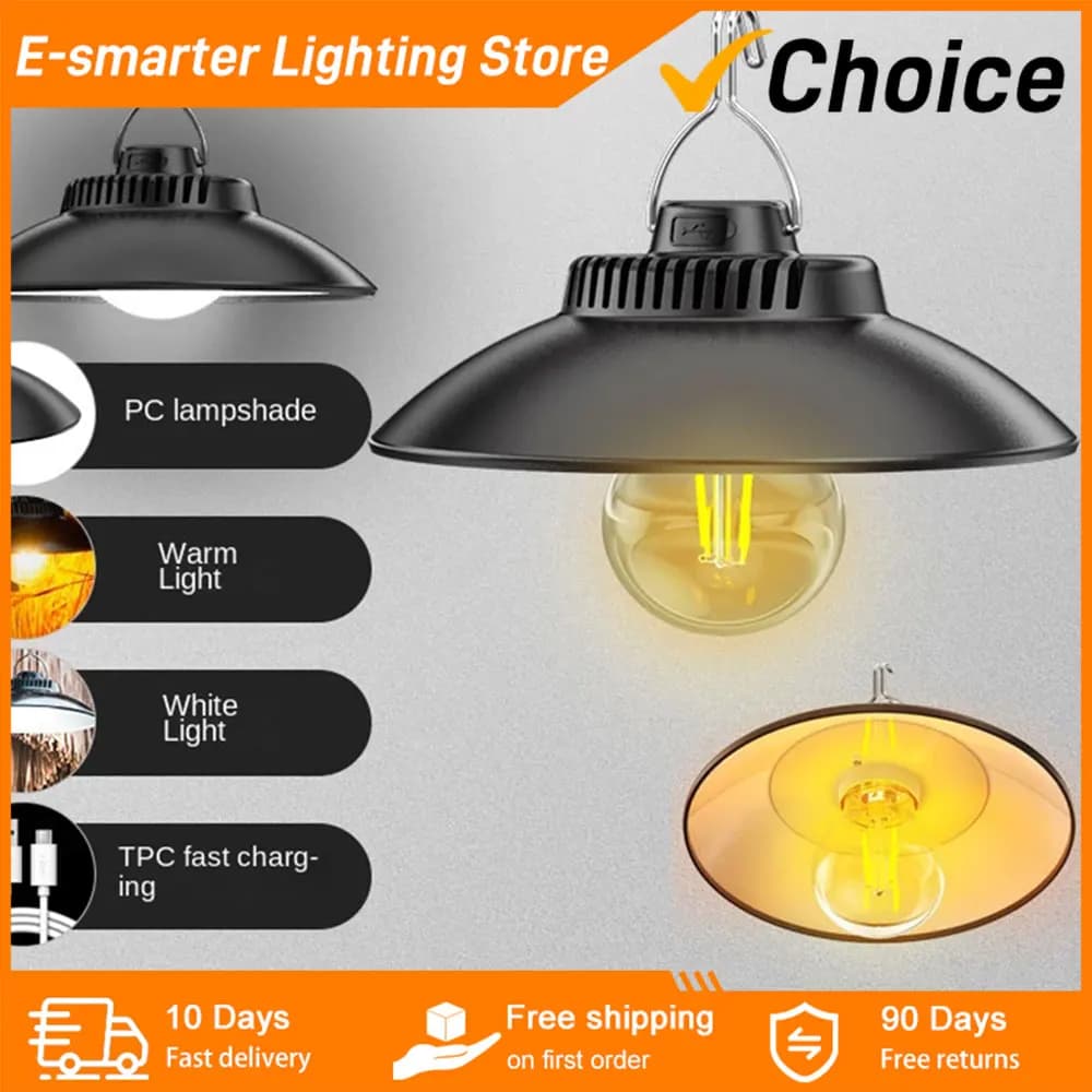 Lanternes de Camping rétro portables type-c, lampe suspendue Rechargeable, lumières de décoration de