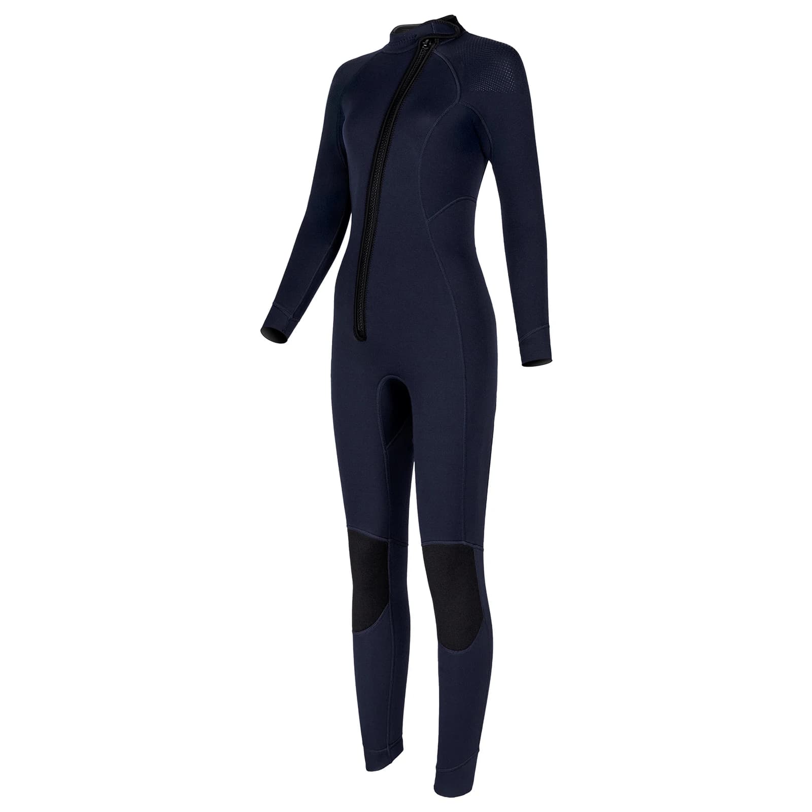 Combinaison thermique une pièce en néoprène pour femmes, 3mm, col montant, manches longues, fermetur