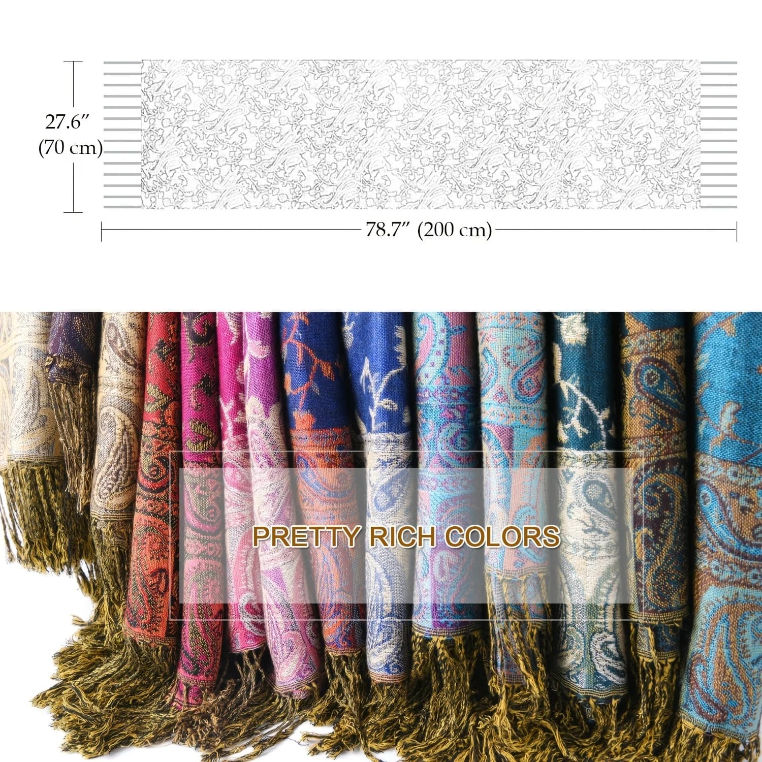 Marque de luxe automne cachemire Pashmina châle dame Wrap chaud hiver foulards Design imprimé femme 