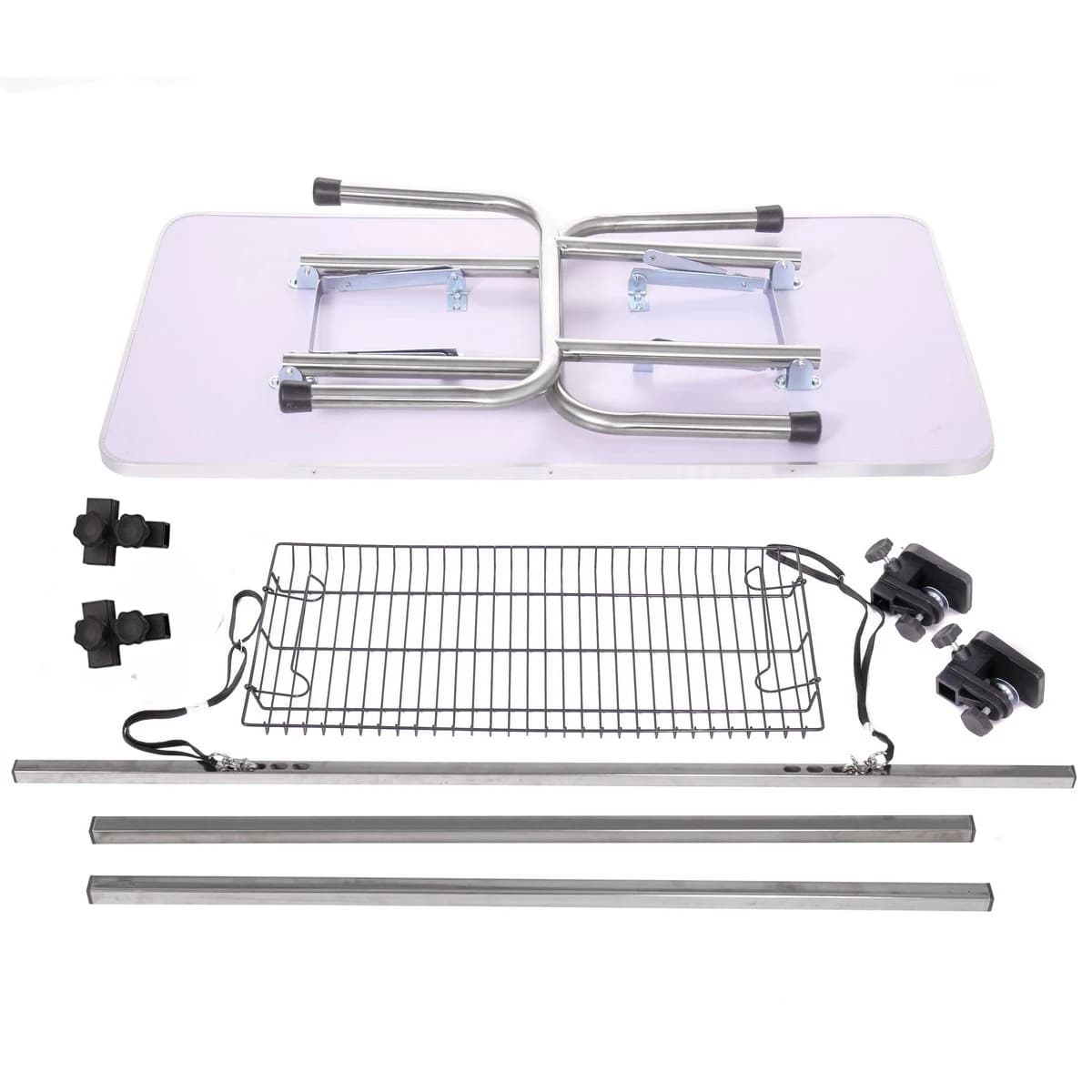 Table de toilettage professionnelle pour animaux de compagnie, 46 pouces, grande, réglable, portable