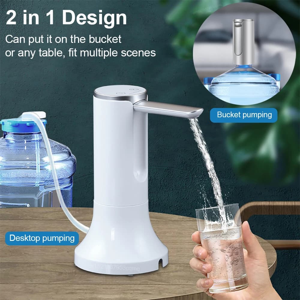 Distributeur d'eau automatique pliable, pompe à gallon d'eau électrique, bouteille aste, pompe à eau