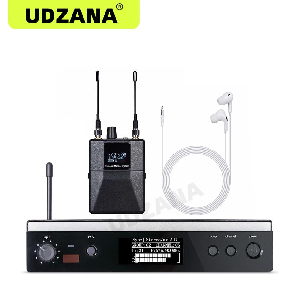 UDZANA système de surveillance intra-auriculaire PSM300 scène personnel sans fil dans l'oreille moni