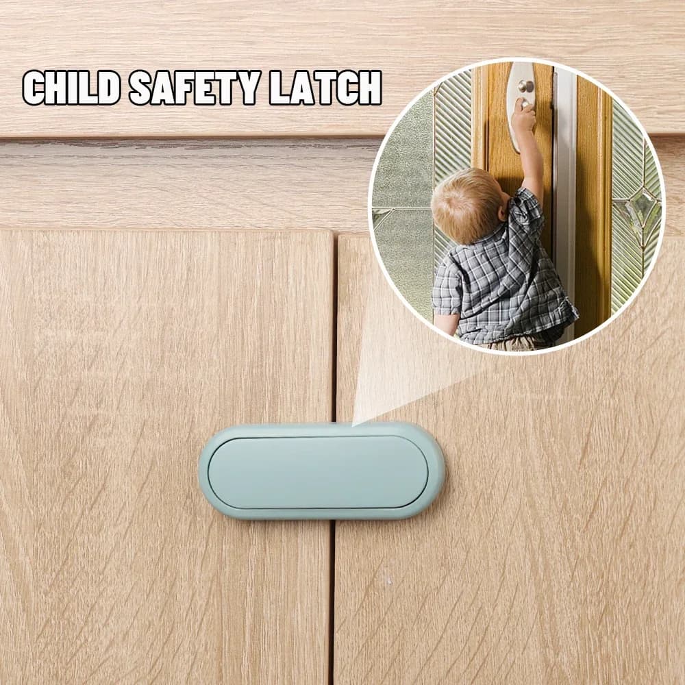 Serrures de sécurité multifonctions pour enfants, Anti-pincement, serrure à main pour porte d'armoir