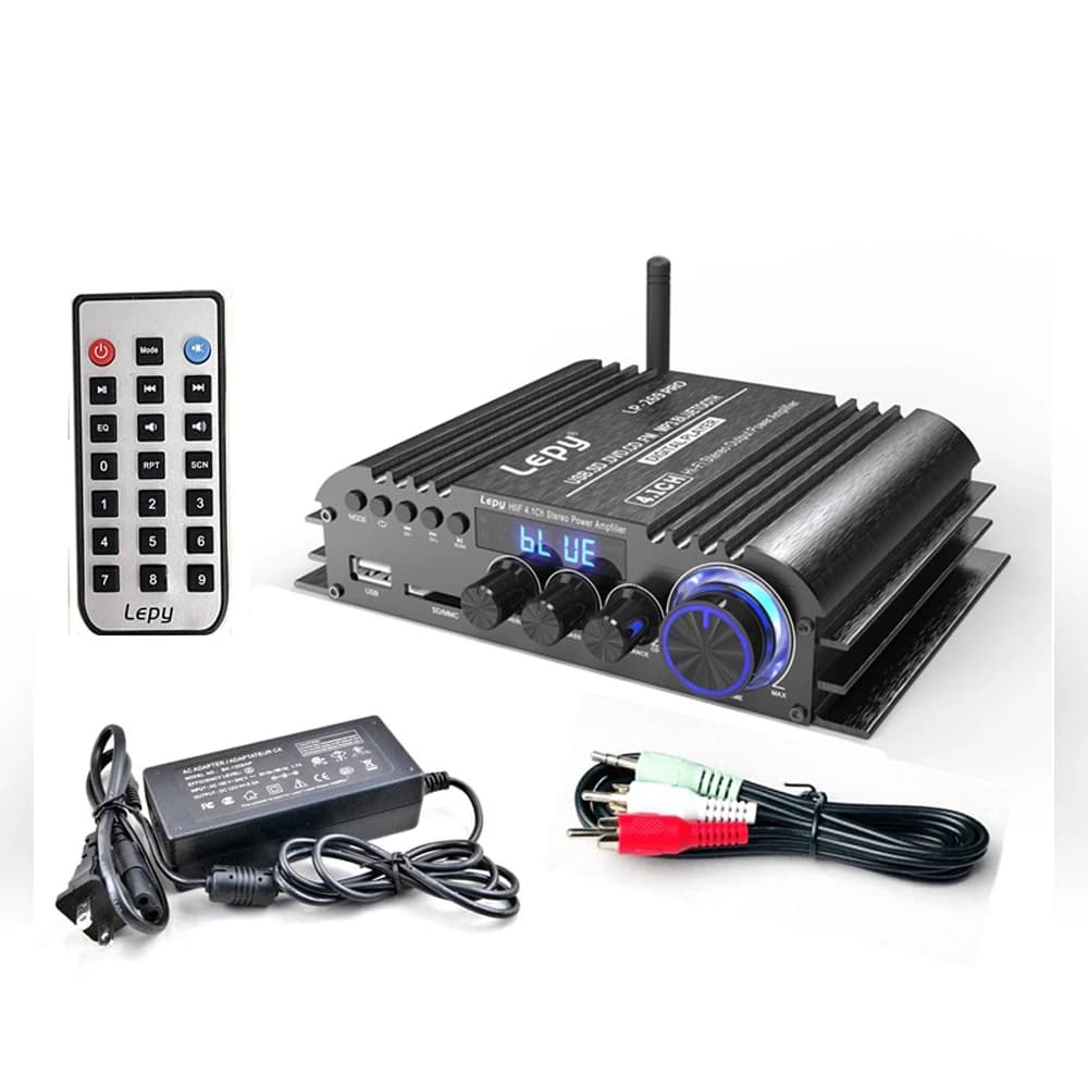 LEPY LP-269PRO amplificateur 4.1 canaux Bluetooth 5.0 Coaxial dans USB SD fonction FM sortie caisson