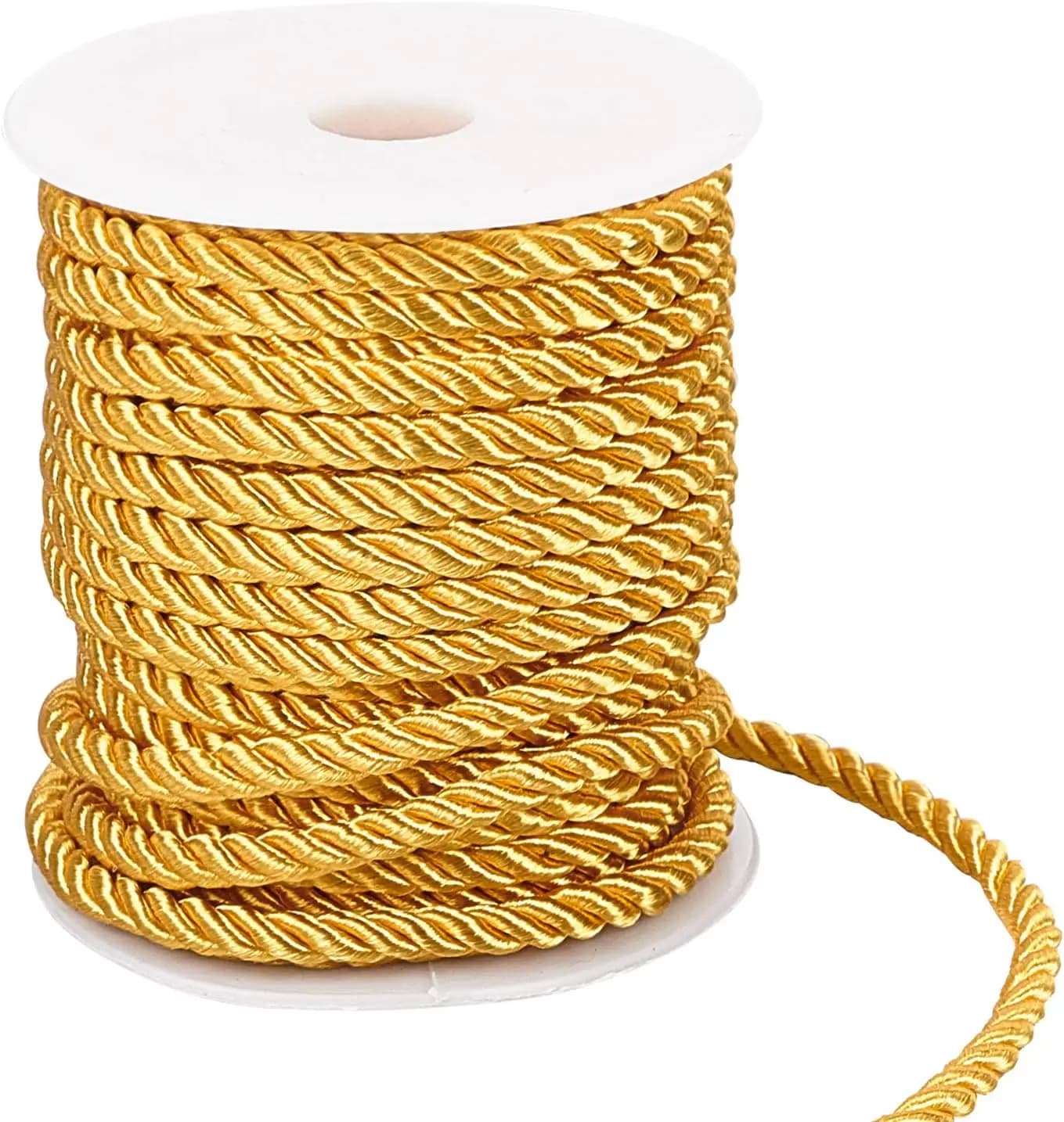 Corde torsadée de 5MM, corde décorative en Polyester, cordage fait à la main pour la couture, artisa