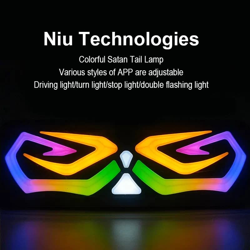 Niu Technologies – feu arrière catan N1s série N1, phare réglable avec application nqi, feu de Stop 