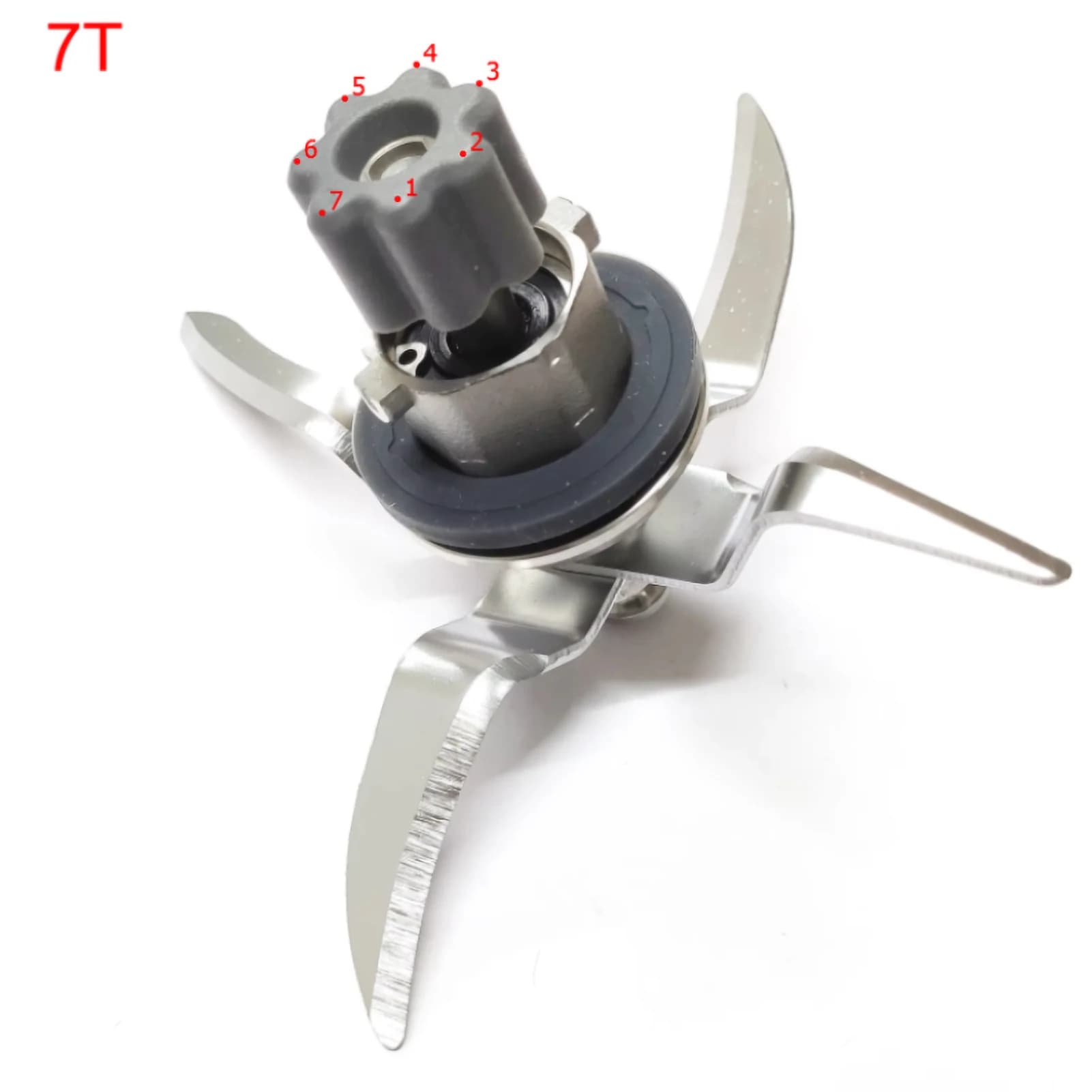 Blender Blade Gear 7 pour Monsieur Cuisine, allergique 2.0, 7 dents, 4 cuir chevelu, MCC 2.0, 5T