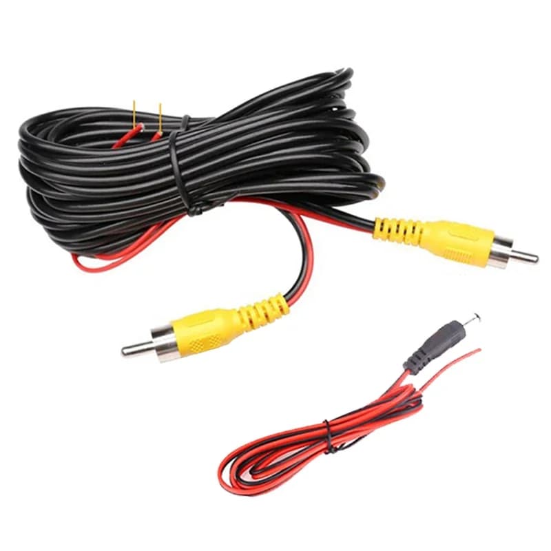 Câble vidéo RCA pour caméra de recul de voiture, fil universel de 6/10/15/20 mètres pour connecter u