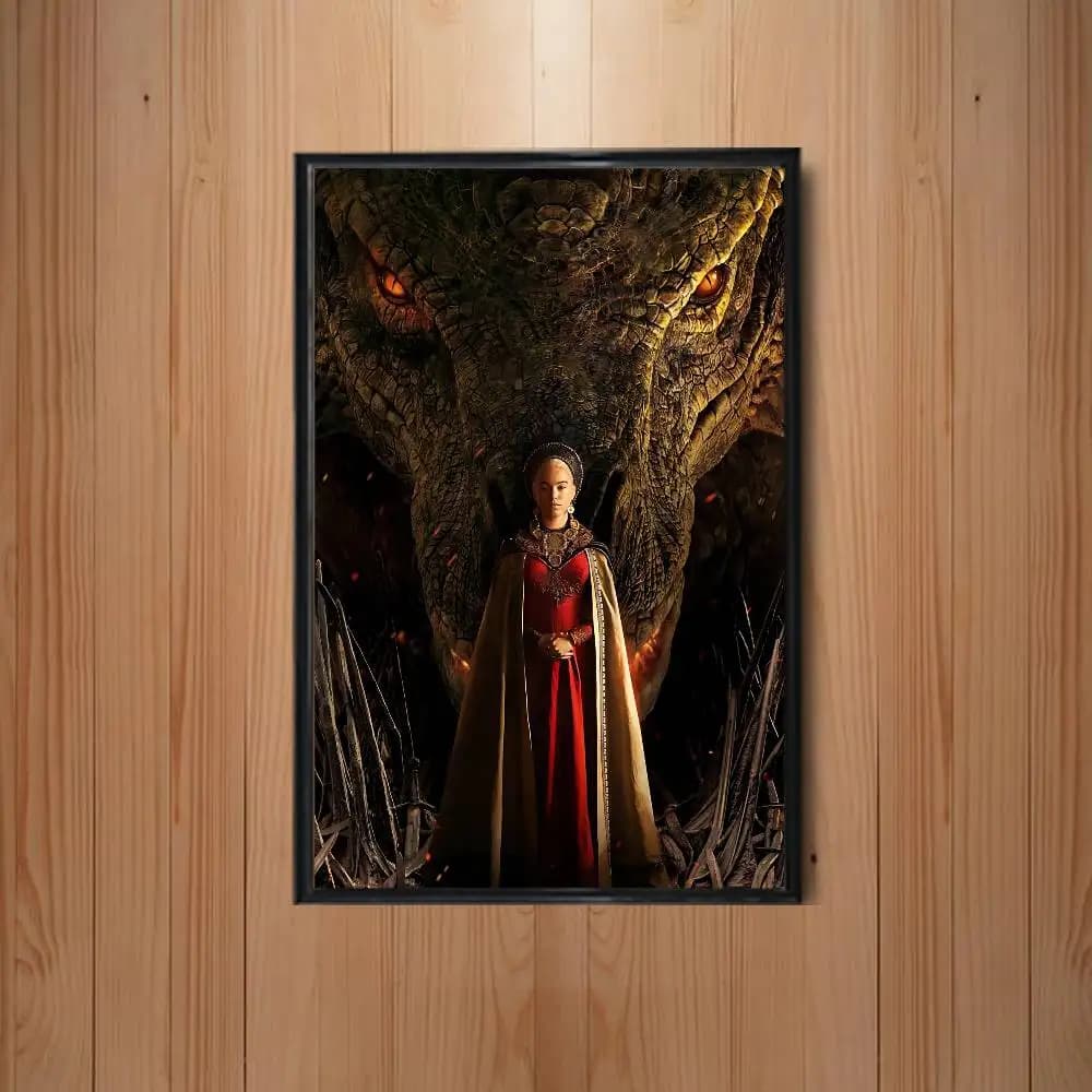 Affiches murales Rhaenyra Targaryen de la série House of the Dragon – Décoration murale, tableau, ca