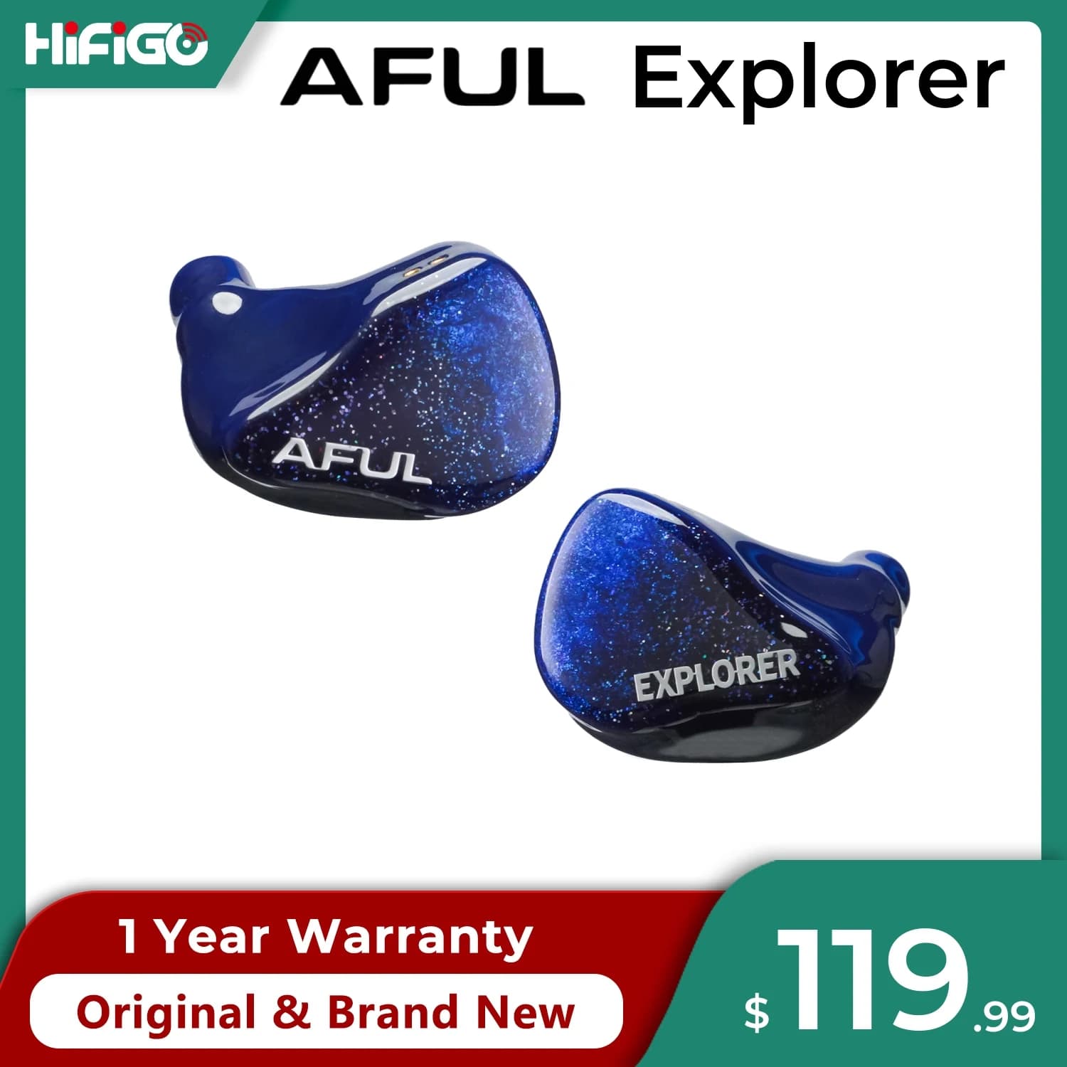 HiFiGo AFUL Explorer écouteurs hybrides filaires 1DD + 2BA moniteurs intra-auriculaires hybrides Tub