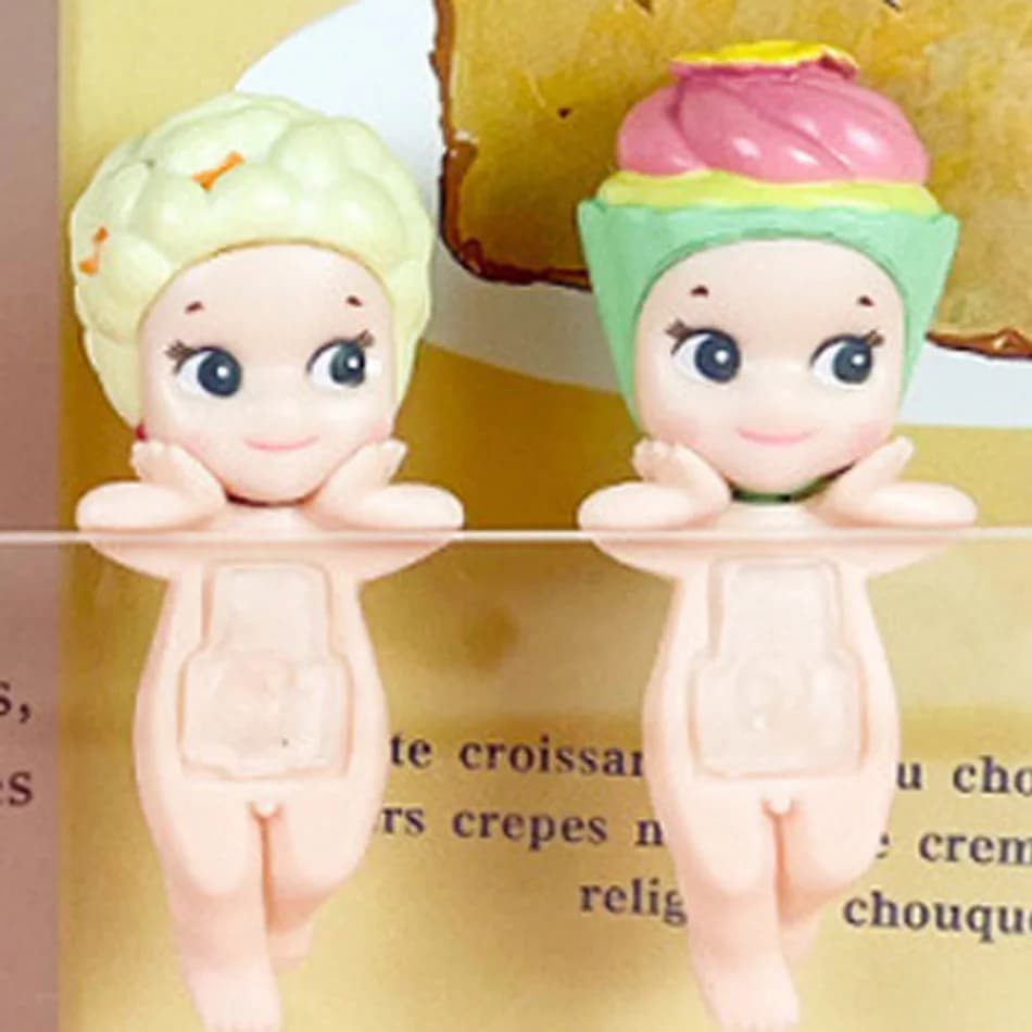 Boîte à surprises de bonbons en forme de poupée ange de dessin animé, déballage amusant, décoration 