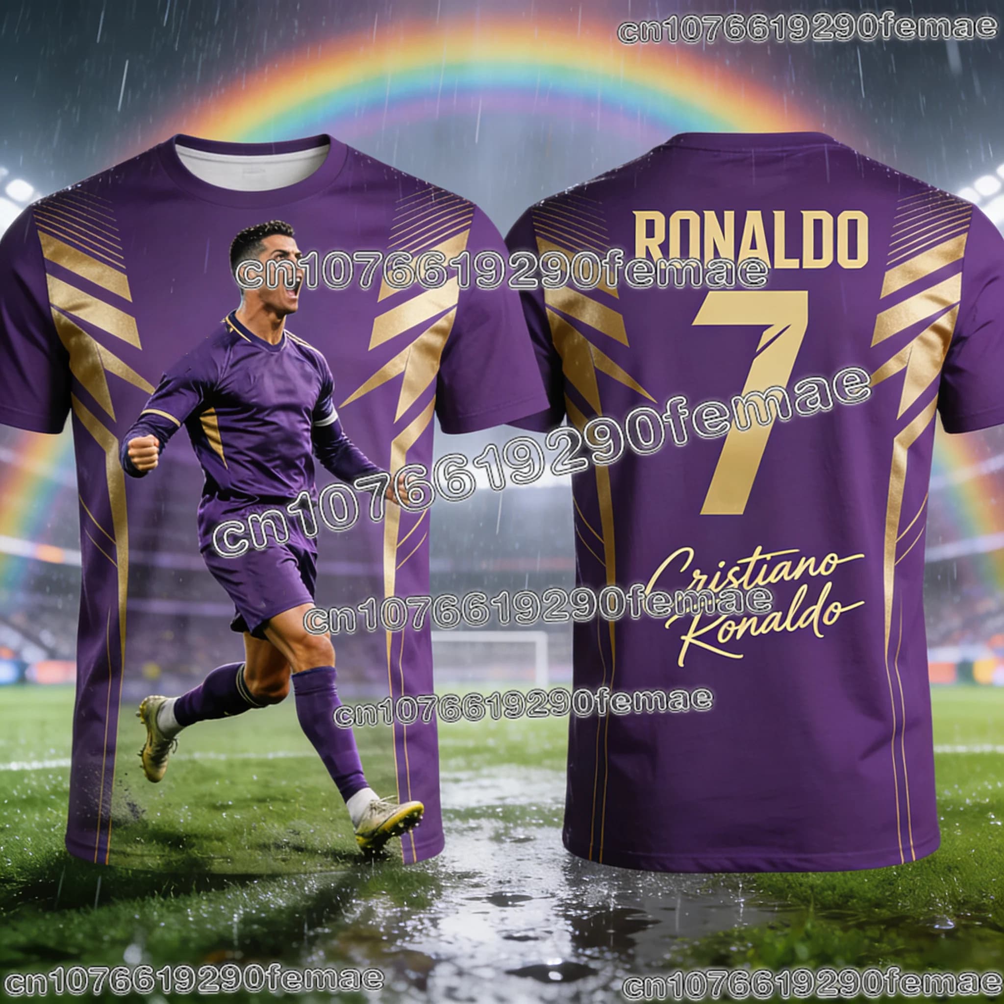 2026 Ronaldo # Maillot de football 7 Fan Edition pour adultes et enfants, chemise d'entraînement de 