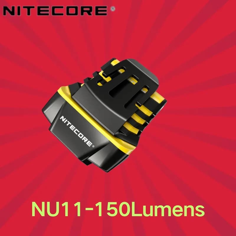 NITECORE-Lampe de sauna NU11 avec capteur de mouvement, lumière de course aste, lumière légère, batt