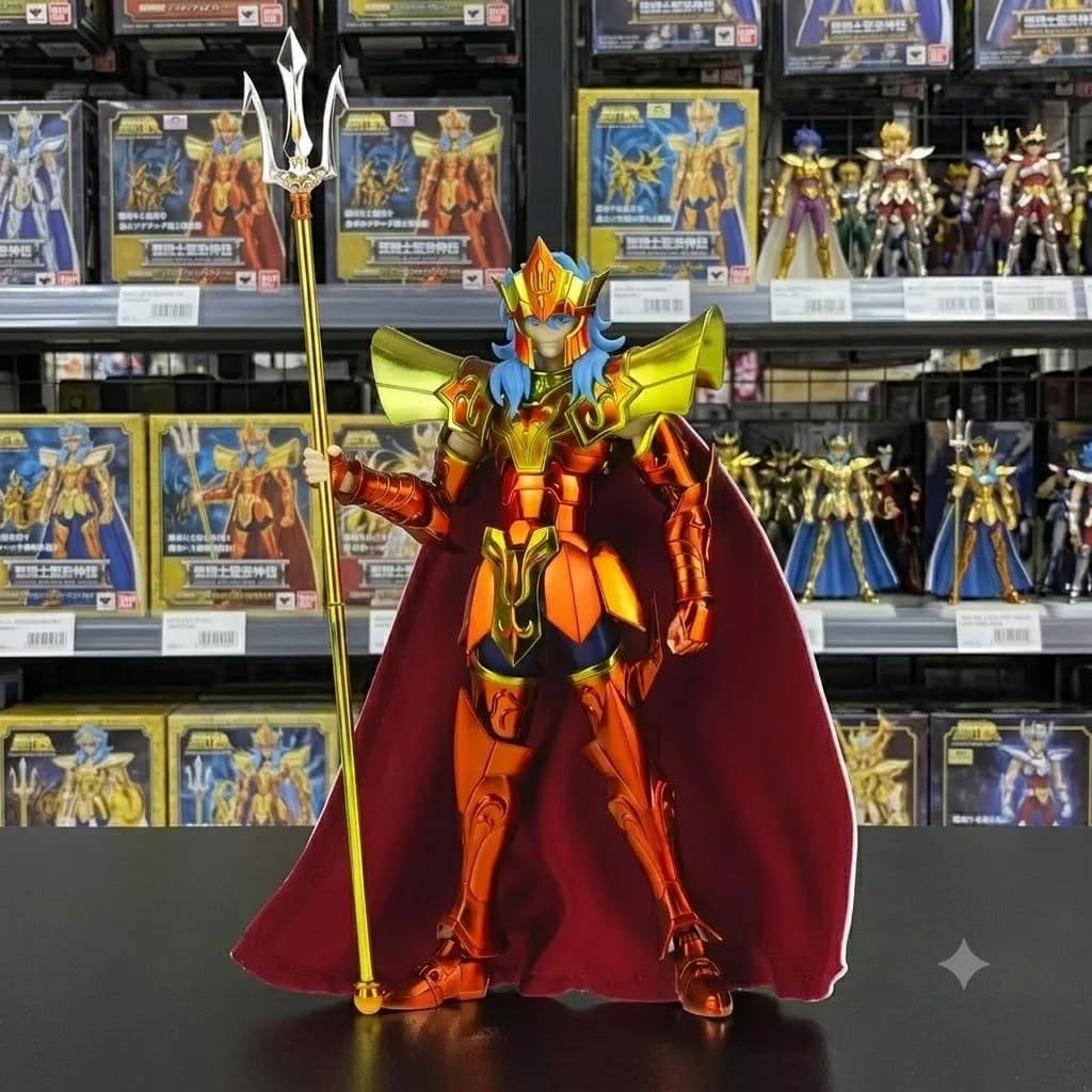 【En stock】 Saint Seiya MST Sea Emperor Poseidon Mariner Myth Cloth EXM Collection de figurines d'act