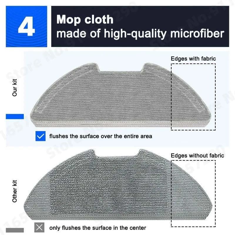 Accessoires pour aspirateur robot Xiaomi Mi 2 Pro/Lite, filtre Hepa, vadrouille, gril, brosse latéra