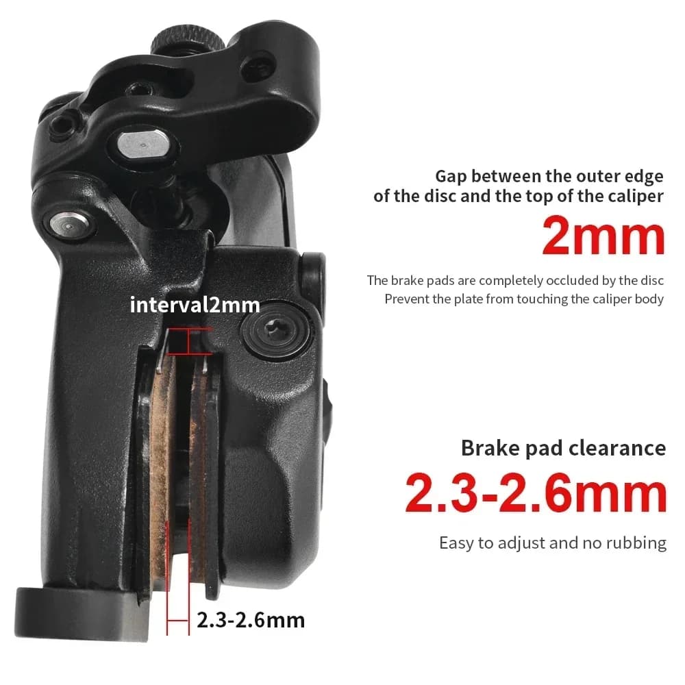 Calretraités-Frein à disque hydraulique pour vélo de route, jeu de freins avant et arrière, pièces d