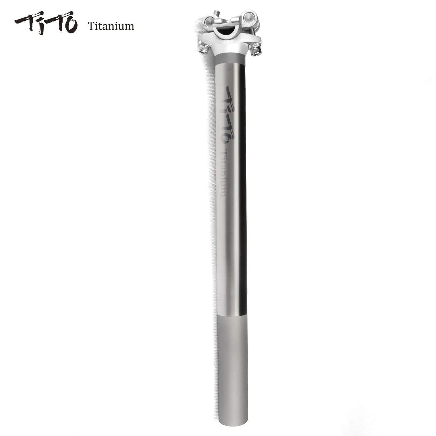 TiTo tige de selle de vélo en alliage de titane pour tige de selle de vélo vtt/route 27.2/31.6mm * 3