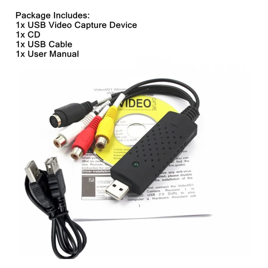 Convertisseur VHS vers DVD USB 2.0, convertisseur vidéo analogique vers format numérique, audio vidé