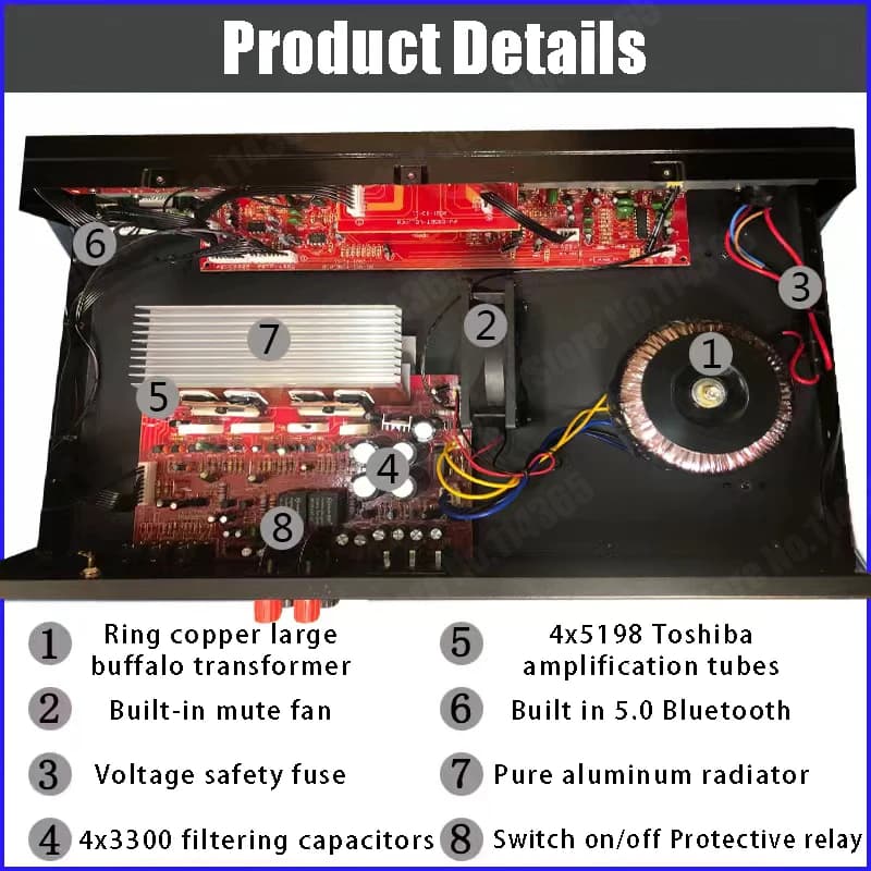 Amplificateur de son d'écran dynamique Bluetooth, stéréo HiFi, numérique, maison, voiture, karaoké, 