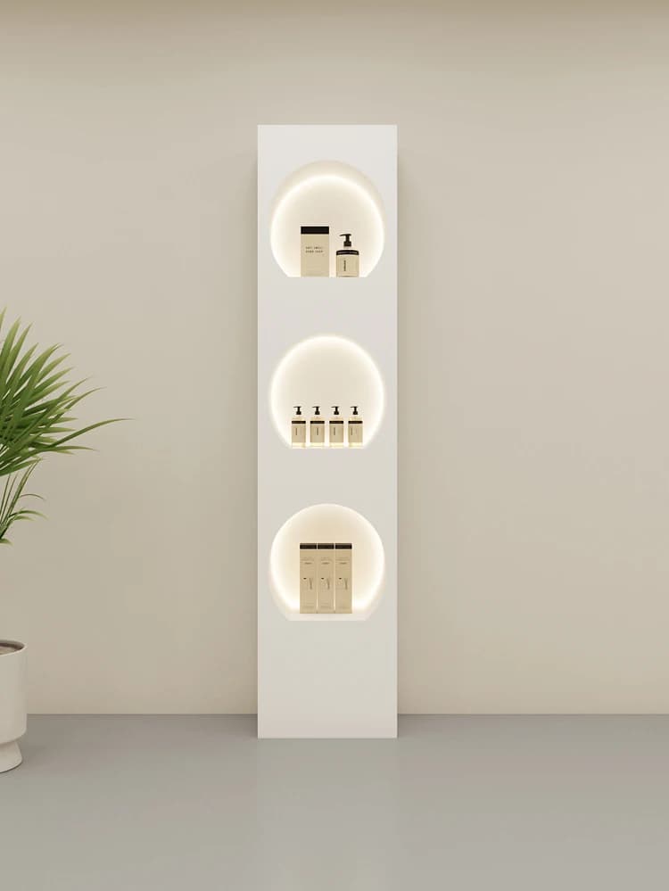 Vitrine de soins de la peau vitrine de cosmétiques professionnel personnalisé salon de beauté armoir