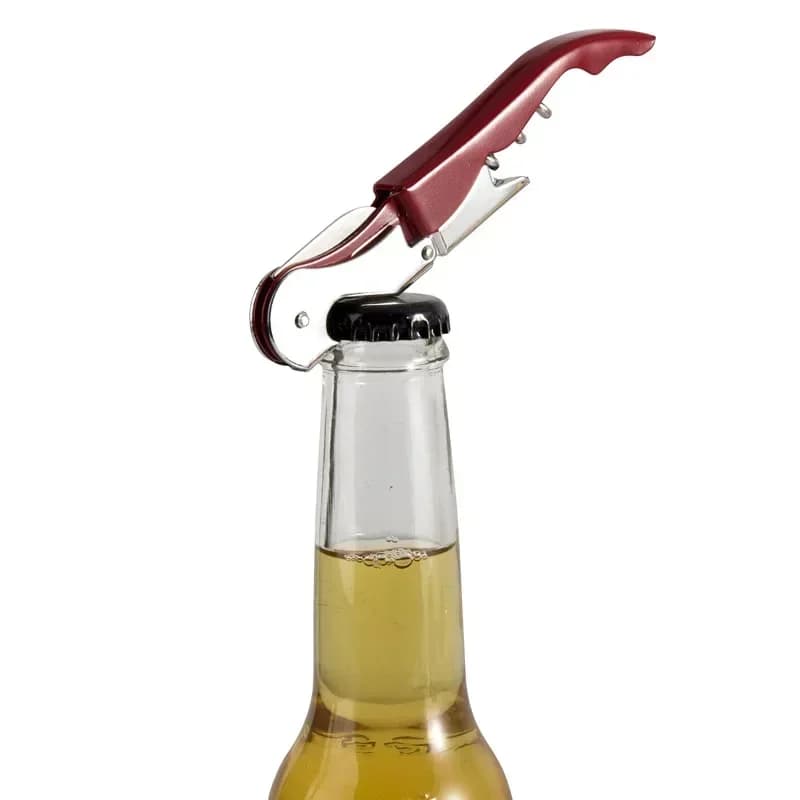 Tire-bouchon double pointe hippocampe en acier inoxydable multi-usage, ouvre-bouteille de bière, cad
