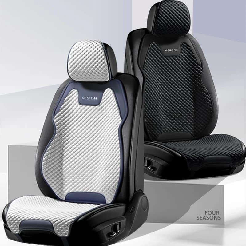 Coussin de siège de voiture en soie glacée, Ventilation confortable et Durable, housse de siège avan