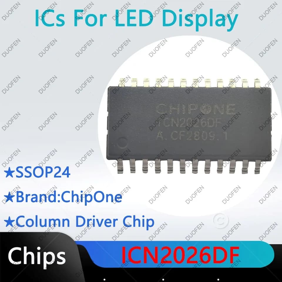 ICND1065AP,ICN2025,ICN2026DF,ICN2027,ICN2028BP,ICN2037BP,puces de pilote de colonne pour affichage L