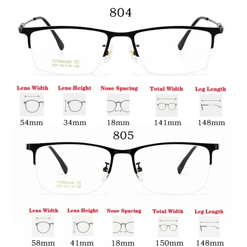YIMARUILI-Lunettes optiques carrées ultra-légères pour hommes, demi-monture, titane pur, rétro, affa