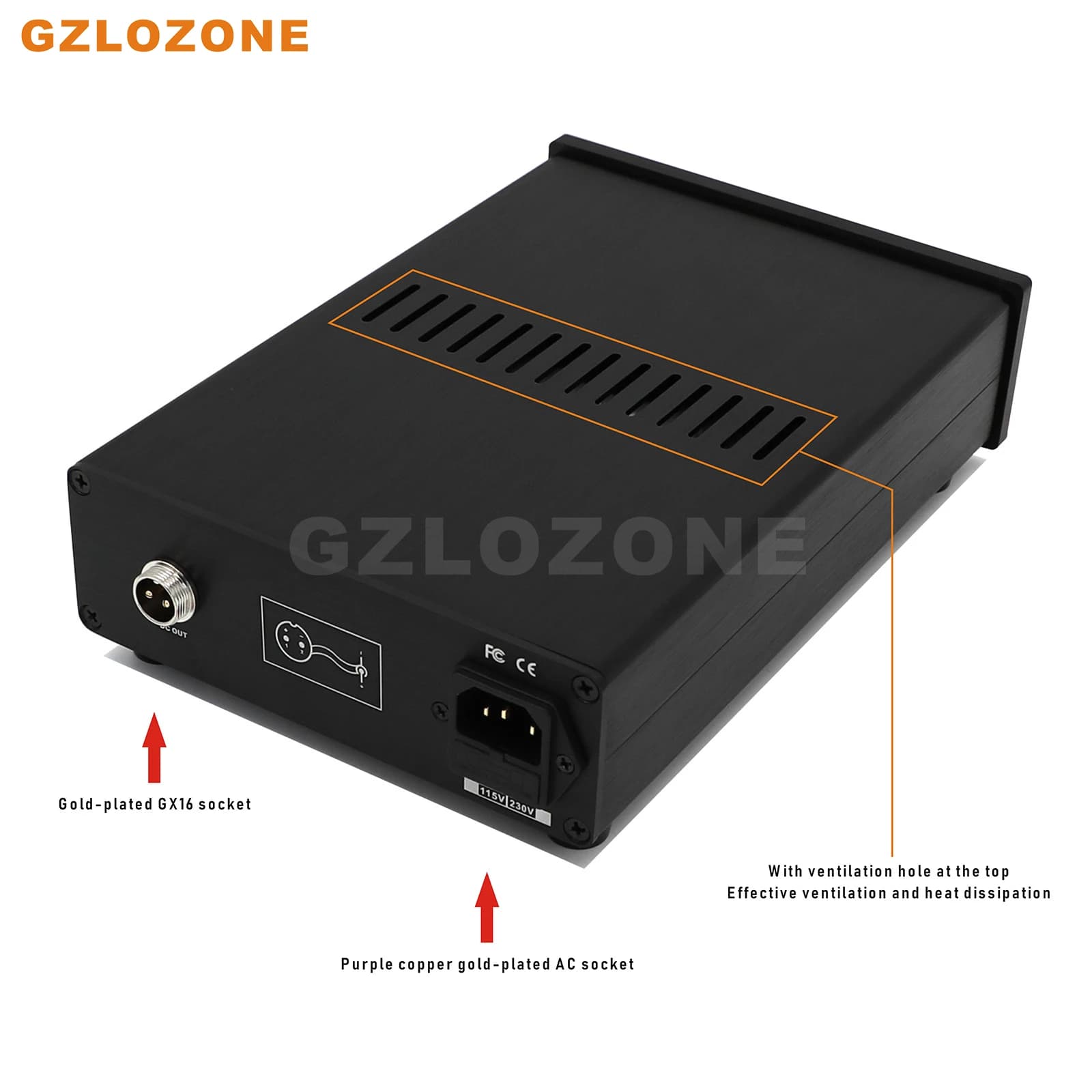 Smart Ver HIFI S.S-LPS-1706A Alimentation linéaire ultra-faible bruit DC 5V/9V/12V/15V/18V/19V Avec 