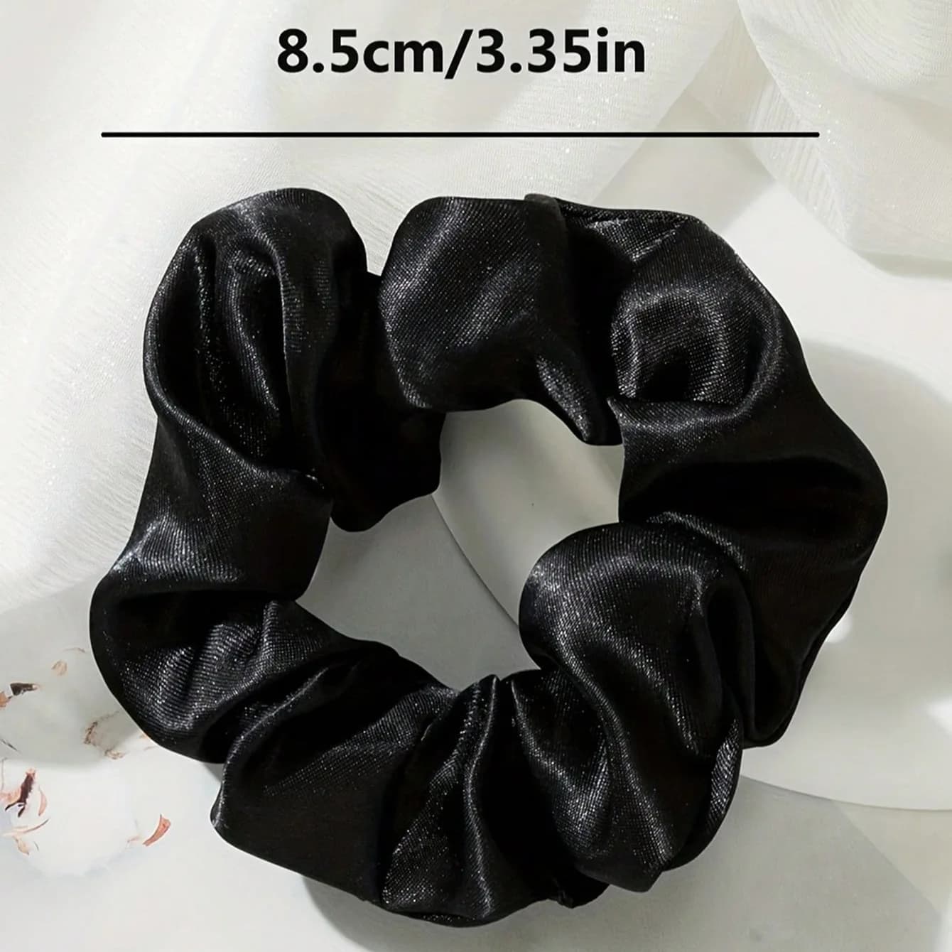 Grands chouchous rétro en soie véritable, 5 pièces, bandes de cheveux Premium pour femmes, adaptées 