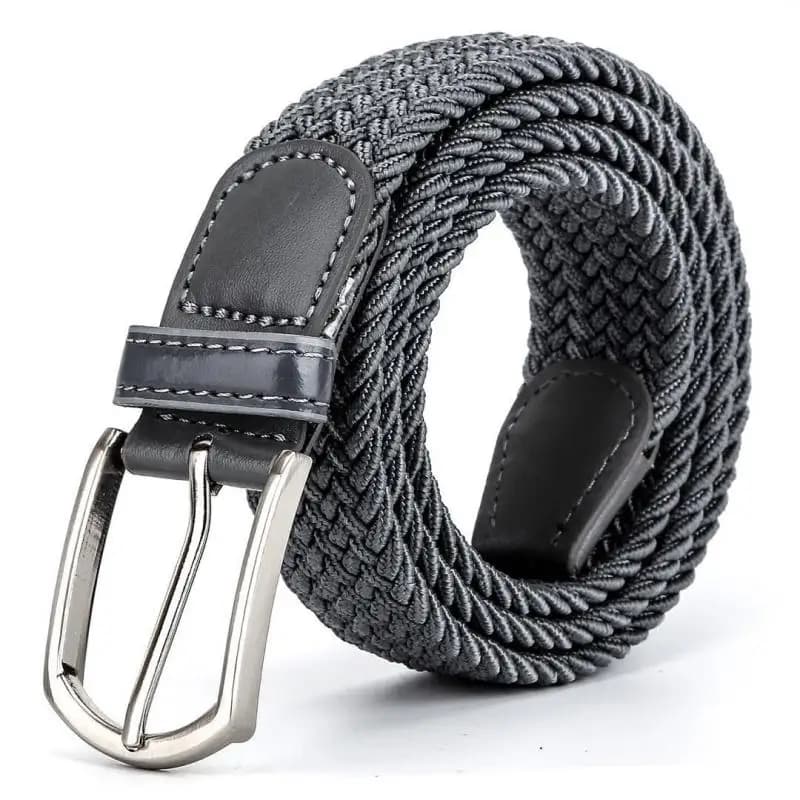 Ceinture de luxe en cuir pour hommes et femmes, 110cm, 2024, blanc, gris, haute, boucle, élastique t