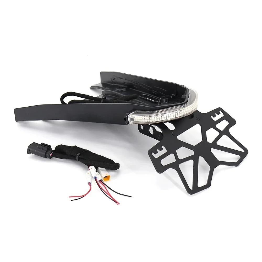Plaque d'immatriculation de moto LED, support de clignotant urbain, feu arrière de frein pour BMW R9