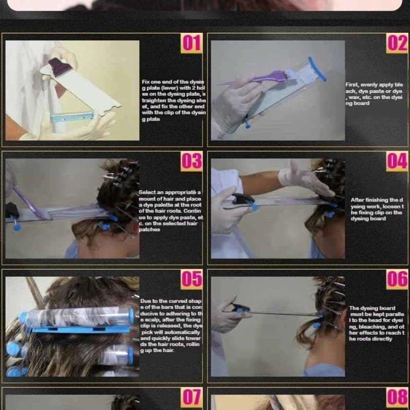 Planche de Balayage pour Salon de coiffure, ensemble d'outils de coiffure, accessoire, teinture prof