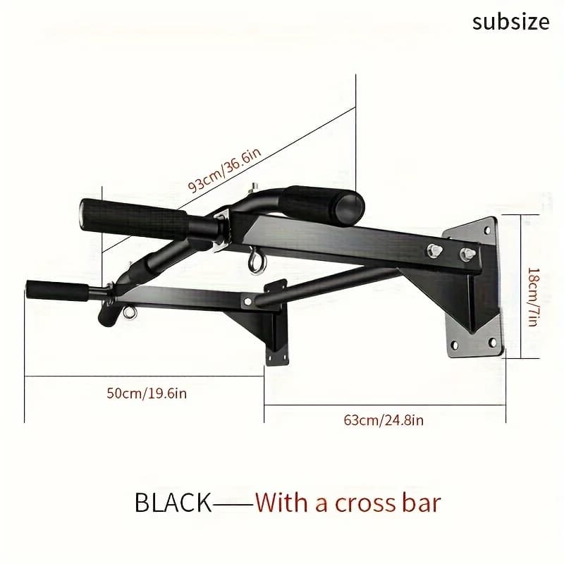 Barre de traction murale pour salle de sport à domicile avec structure triangulaire stable, équipeme