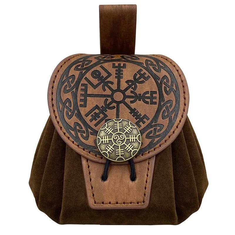 Steampunk – sacs banane de Style Punk médiéval pour hommes, porte-monnaie en cuir Pu, ceinture suspe