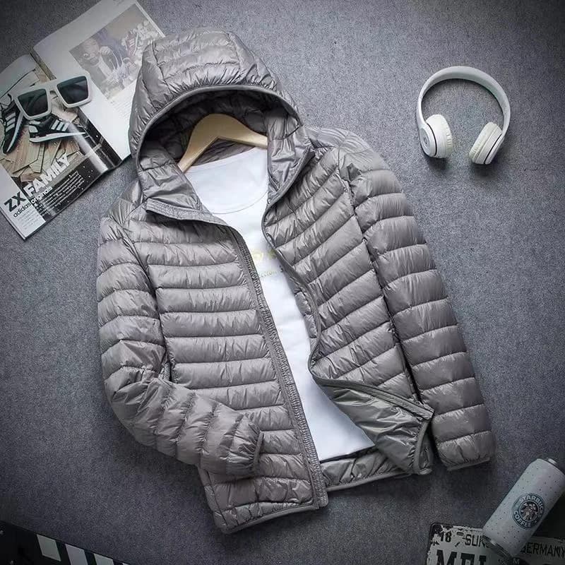 0-10 ℃   Veste d'hiver pour hommes, doudoune de canard Ultra légère, Portable, à capuche, plume, Par