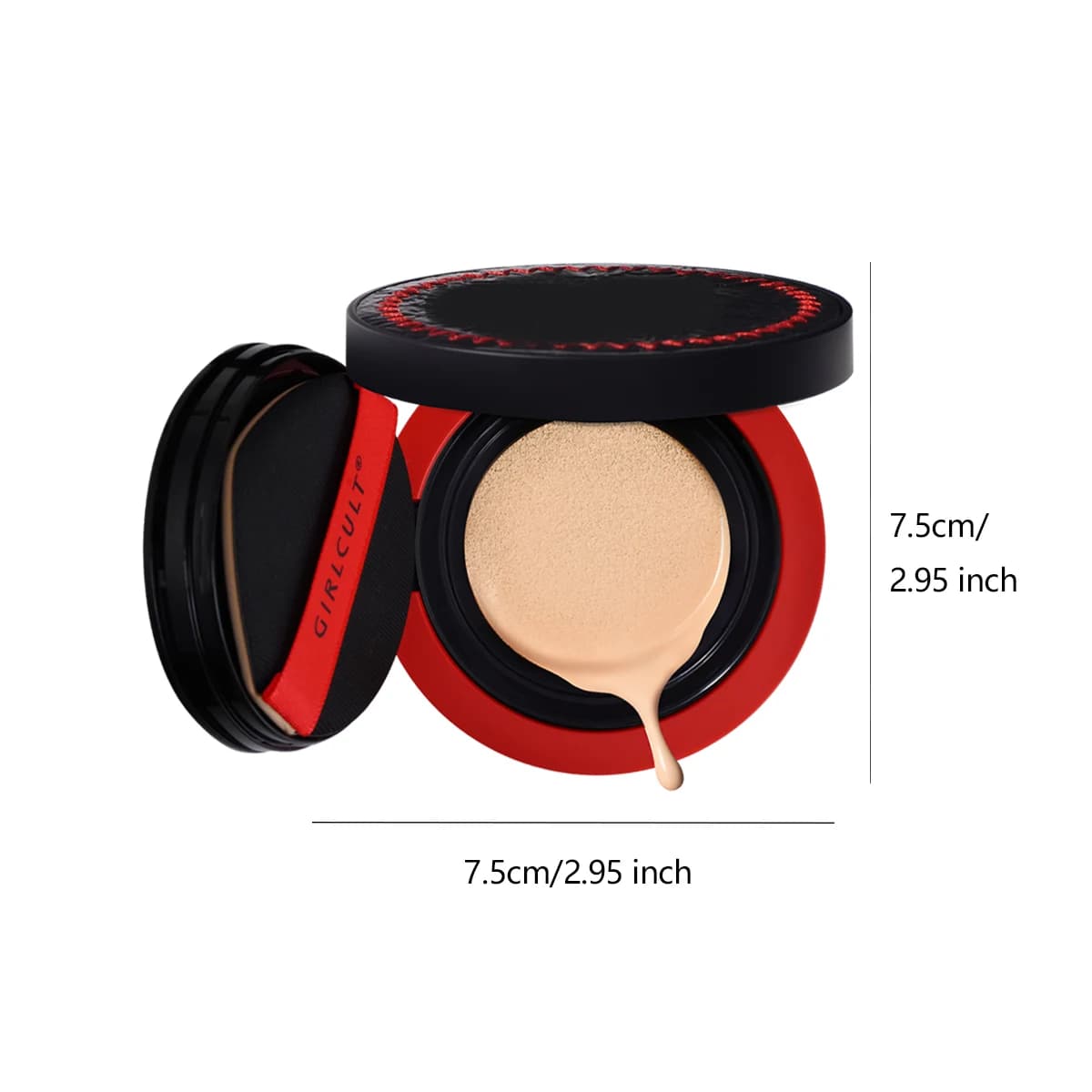 [Soldes Exceptionnelles] Fond de Teint Cushion Girlcult Twilight, Texture Micro-Légère Hydratante, T