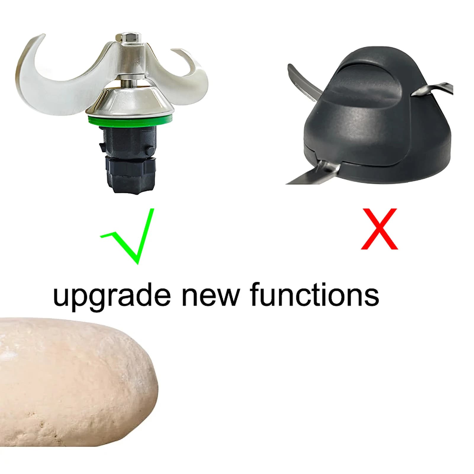 Lame de mélangeur pour Vorwerk Thermomix TM6, centre commercial trempé, tête de pétrissage de pâte