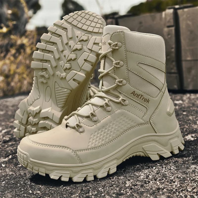 Bottes d'entraînement sauvage pour hommes quatre saisons bottes d'extérieur imperméables antidérapan