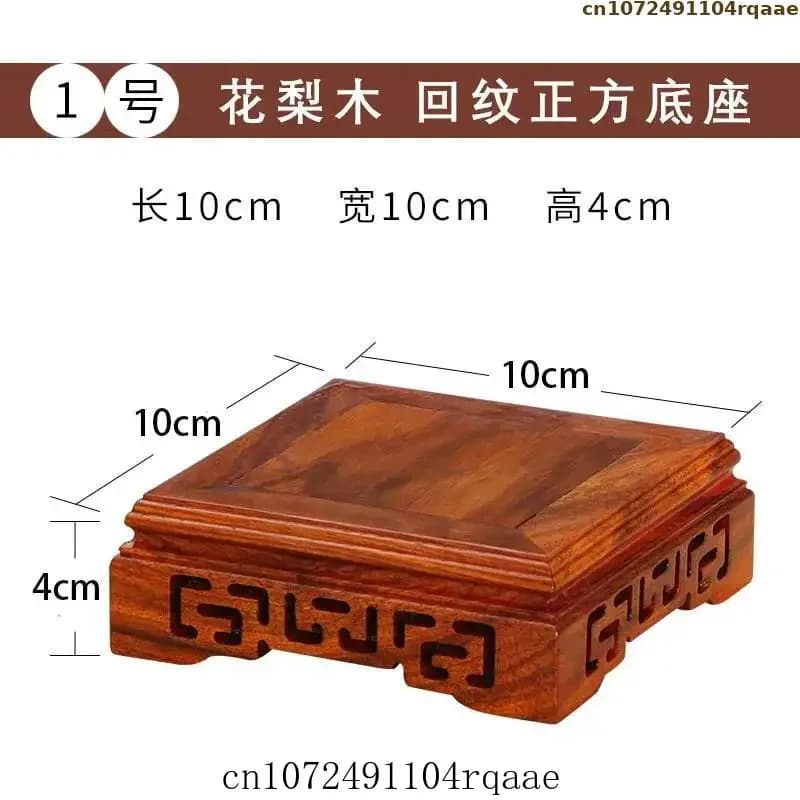 Support de présentation en bois massif pour décoration de bureau et de maison, socle pour figurines,