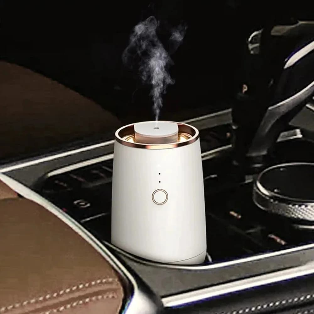 Diffuseur d'arômes rechargeable par USB, désodorisant pour voiture, 9 lumières colorées, diffuseur d