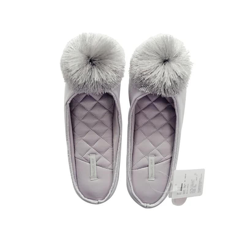 Pantoufles d'intérieur pour femmes, mules plates, douces, pour la maison, hiver