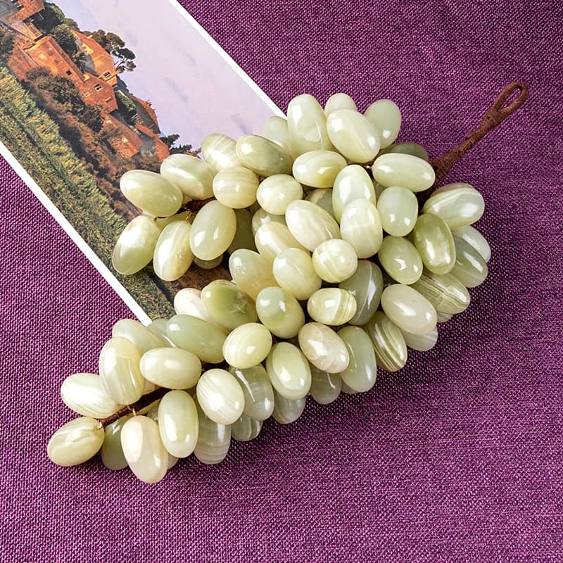 Ornements de maison en Jade de raisin, pierres semi-précieuses naturelles, accessoire de décoration 