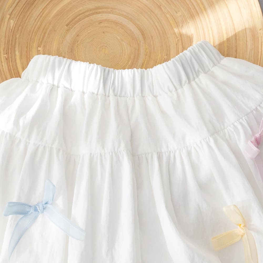 Bear Leader – vêtements d'été pour filles, couleur unie, short décoratif avec nœud, Version coréenne