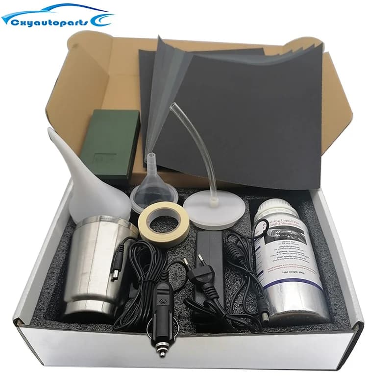 Kit de polissage de restauration de phares de voiture, 800ML, polymère liquide, rénovation de la lum