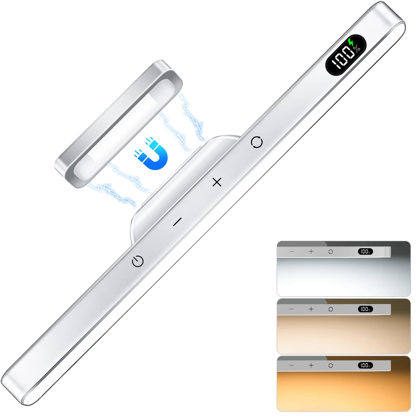 WILLED-Lampe de Table Tactile Magnétique, Veilleuses Rechargeables, Lampe de Bureau, Batterie 2500mA