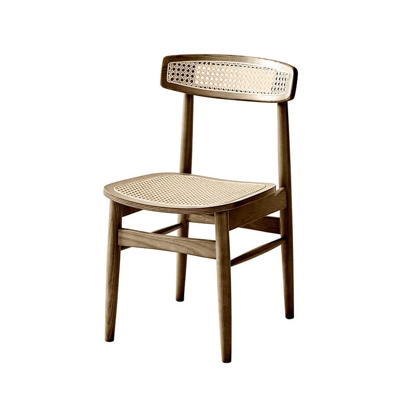Chaise de Restaurant moderne en rotin et bois massif, pour maison, hôtel, café, vente en gros, ensem