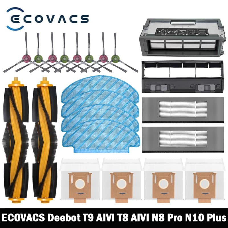 ECOVACS Deebot T8 AIVI T9 AIVI N8 Pro AIVI N9 N10 N10 Plus Accessoires Brosse principale, brosse lat